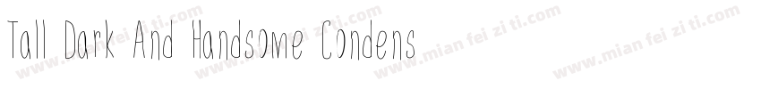 Tall Dark And Handsome Condensed字体转换